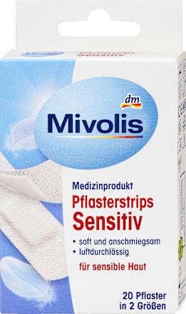 Mivolis Pflasterstrips Sensitiv, 20 St