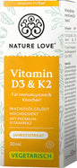 Nature Love Vitamin D3 1000 I.E. + K2 Tropfen, 30 ml