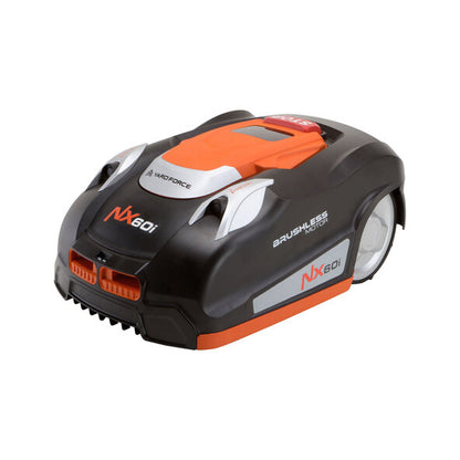 YARD FORCE Mähroboter NX60i mit App-Steuerung, Mow-on-Demand, bürstenlosem Motor, Ultraschallsensor, Regensensor und Zubehör für automatische Rasenpflege bis 600 m²