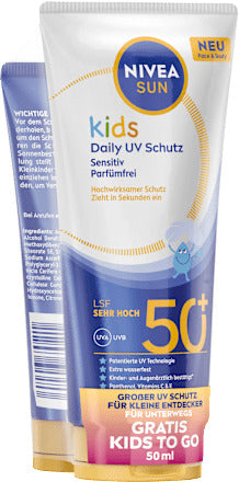 NIVEA SUN Sonnenmilch Kids sensitiv LSF 50+ & Sonnenmilch LSF 30, 1 St