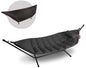 Fatboy® Headdemock Deluxe Liege Anthracite Hängematte für Zwei, mit Metallgestell, Kissen und Abdeckung - Faltbar, Outdoor geeignet, UV-beständig, Wasser- und Schmutzabweisend, Max. 150 kg Tragfähigkeit