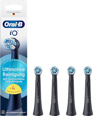 Oral-B Aufsteckbürste iO Ultimative Reinigung schwarz, 4 St