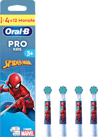Oral-B Aufsteckbürsten Kinder PRO Spiderman, ab 3 Jahren, 4 St