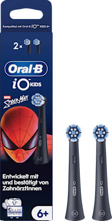 Oral-B Aufsteckbürsten Kinder iO Spiderman Sanfte Reinigung, ab 6 Jahren, 2 St