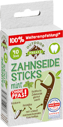 Outdoor Freakz Zahnseidesticks Mint, 40 St
