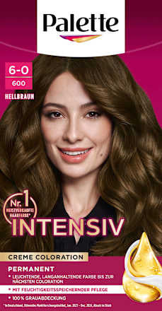Palette Intensive Color Creme Haarfarbe 6-0/600 Hellbraun, 1 St