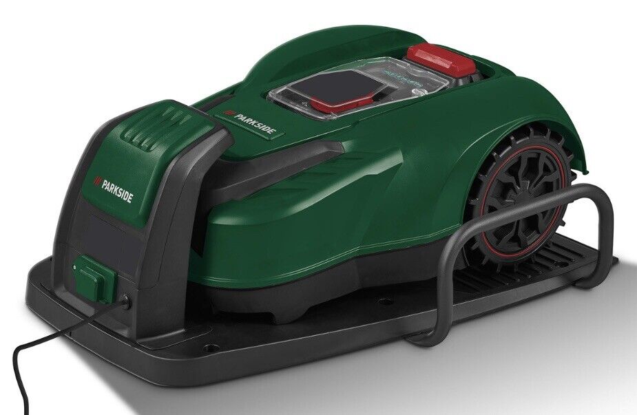 PARKSIDE® 20V Akku Mähroboter PMRDA 20-Li B2 mit App-Steuerung, Brushless Motor, Regensensor und Sicherheitsfunktionen für Rasenflächen bis 1000 m²