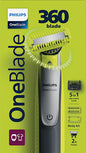 PHILIPS OneBlade Elektrischer Rasierer, OneBlade 360 Face & Body QP2834/23, 1 St