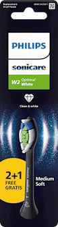 Philips Sonicare Aufsteckbürsten W2 OptimalWhite schwarz, 3 St