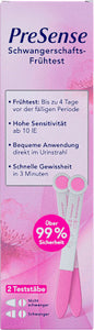 PreSense Schwangerschaftsfrühtest, 2 St