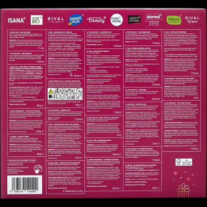 ROSSMANN Selfcare Adventskalender 2025 mit 24 Beauty - Wellness-Produkten, Gesichtspflege, für Damen und Herren, Weihnachten Advent ( Wert 100€ )
