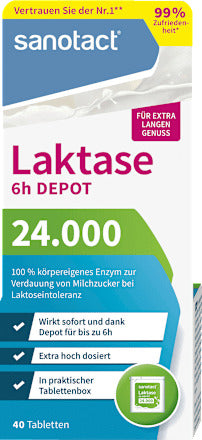 sanotact Laktase 24000 Tabletten 40 St, 16 g