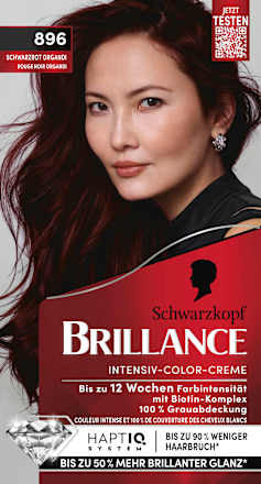 Schwarzkopf Brillance Haarfarbe 896 Schwarzrot Organdi, 1 St