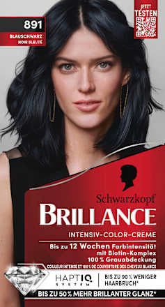 Schwarzkopf Brillance Haarfarbe 891 Blauschwarz, 1 St