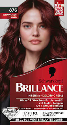Schwarzkopf Brillance Haarfarbe 876 Edelmahagoni, 1 St