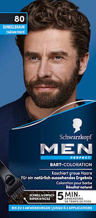 Schwarzkopf Men Perfect Tönung Bart 80 Dunkelbraun, 1 St