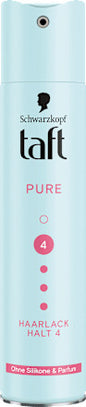 Schwarzkopf taft Haarlack PURE, ohne Silikone & Parfum, 250 ml