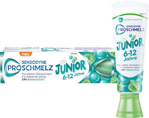 SENSODYNE Zahnpasta Kinder ProSchmelz Junior 6-12 Jahren, 75 ml