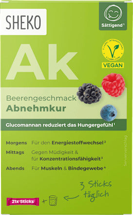 SHEKO Abnehmkur Sticks Beerengeschmack 21 St, 105 g
