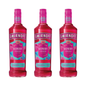 Smirnoff Raspberry Crush 3er Alkohol Set 700 ml - Premium Wodka mit Himbeergeschmack und 25 % vol, ideal für Cocktails, Longdrinks und puren Genuss – Exotische Frucht und weicher Geschmack aus Großbritannien - Alcohol