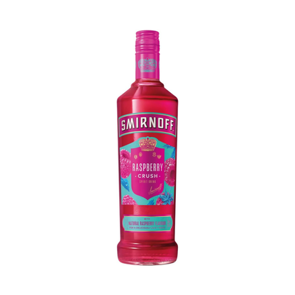 Smirnoff Raspberry Crush 6er Alkohol Set 700 ml - Premium Wodka mit Himbeergeschmack und 25 % vol, ideal für Cocktails, Longdrinks und puren Genuss – Exotische Frucht und weicher Geschmack aus Großbritannien - Alcohol