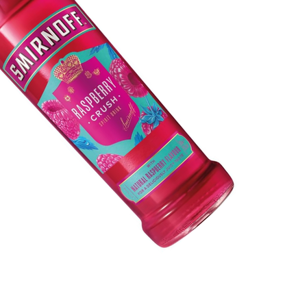 Smirnoff Raspberry Crush 6er Alkohol Set 700 ml - Premium Wodka mit Himbeergeschmack und 25 % vol, ideal für Cocktails, Longdrinks und puren Genuss – Exotische Frucht und weicher Geschmack aus Großbritannien - Alcohol
