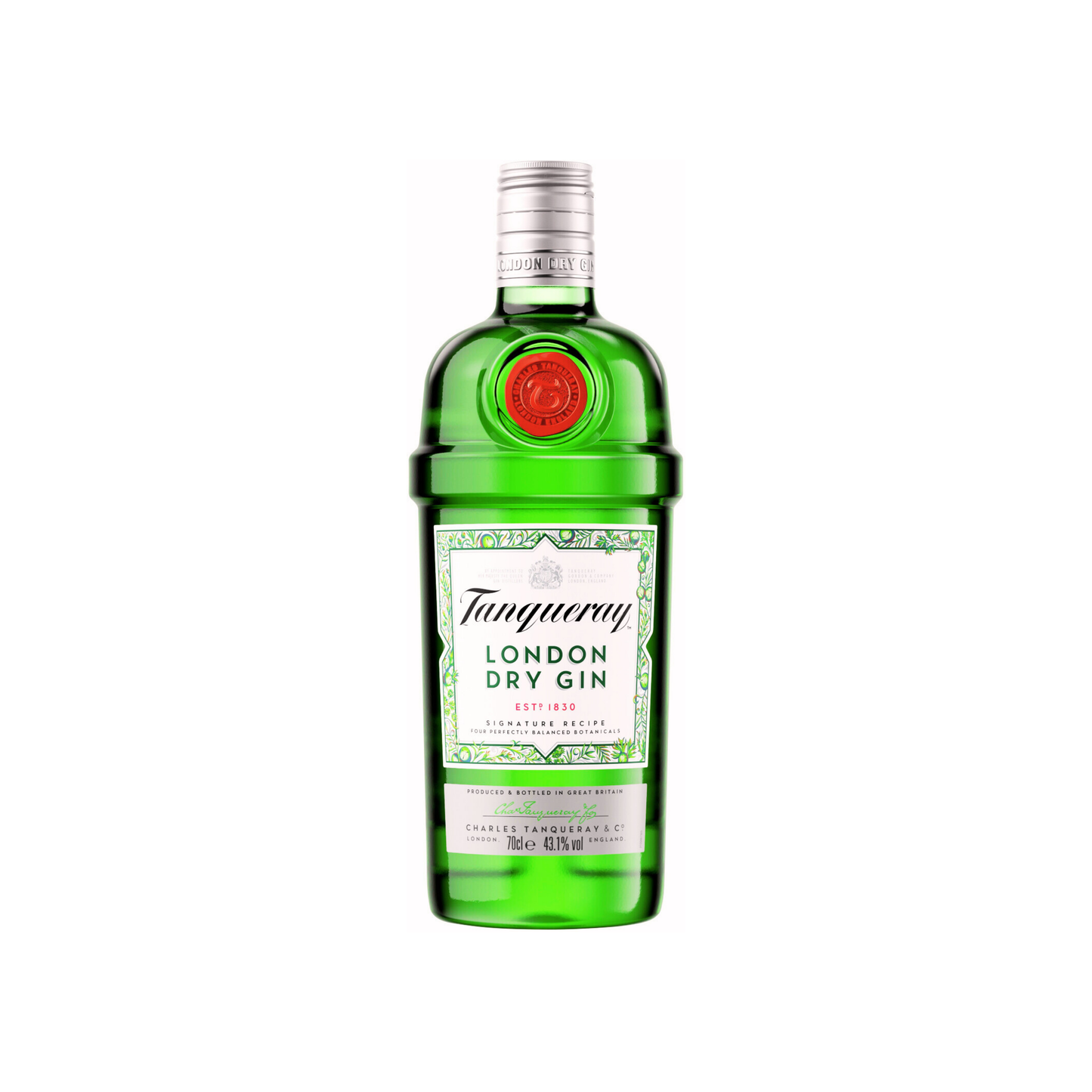 Tanqueray London Dry Gin 43,1% Vol. 6er 0,7l Alkohol Set – Klassischer Wacholder-Gin, Premium-Gin aus Schottland, ideal für Gin Tonic, Cocktails & puren Genuss, Hochprozentiger Dry Gin für Kenner -  Alchohol