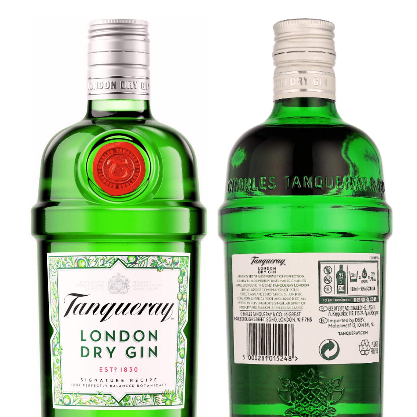 Tanqueray London Dry Gin 43,1% Vol. 6er 0,7l Alkohol Set – Klassischer Wacholder-Gin, Premium-Gin aus Schottland, ideal für Gin Tonic, Cocktails & puren Genuss, Hochprozentiger Dry Gin für Kenner -  Alchohol