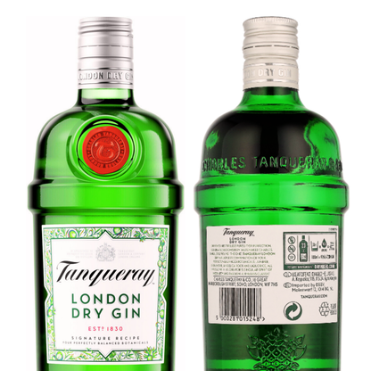 Tanqueray London Dry Gin 43,1% Vol. 6er 0,7l Alkohol Set – Klassischer Wacholder-Gin, Premium-Gin aus Schottland, ideal für Gin Tonic, Cocktails & puren Genuss, Hochprozentiger Dry Gin für Kenner -  Alchohol