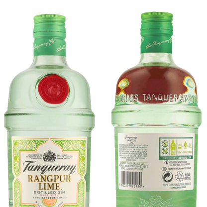 Tanqueray Rangpur 0,7l 41,3% Vol. 3er Alkohol Set – Zitrus Gin mit Rangpur-Limette – 3x 0,7l Tanqueray Gin Set – London Dry Gin mit Limetten-Aromen – Frischer Gin für Cocktails, Tonic & Longdrinks - Alcohol