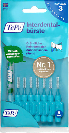 TePe Interdentalbürsten blau 0,6 mm ISO 3, 8 St