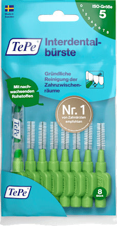 TePe Interdentalbürsten grün 0,8 mm ISO 5, 8 St