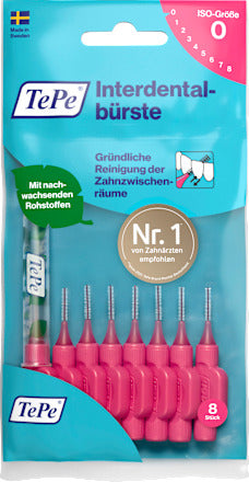 TePe Interdentalbürsten pink 0,4 mm ISO 0, 8 St