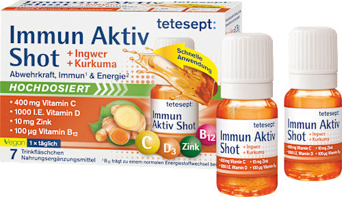 tetesept Immun aktiv Ingwer Kurkuma Trinkampullen 7 St, 81,76 g