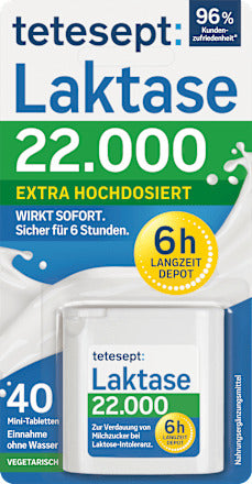 tetesept Laktase 22000 Mini Tabletten 40 St, 13,6 g