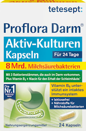 tetesept Proflora Darm Aktiv-Kulturen Kapseln 24 St, 12,8 g