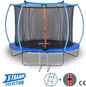 SENA X-Tramp Selection Ø 244 cm, Gartentrampolin für 3 Kinder oder 2 Erwachsene, TÜV geprüft, 180 kg belastbar, mit Sicherheitsnetz, Randabdeckung und Polsterung, ideales Fitness- und Spielgerät für den Garten