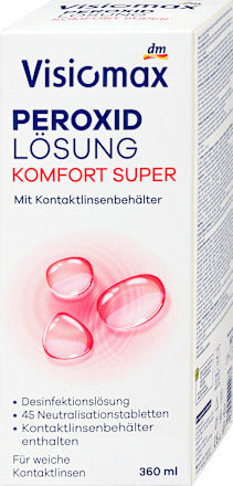 Visiomax Peroxidlösung für weiche Kontaktlinsen inkl. Behälter, 360 ml