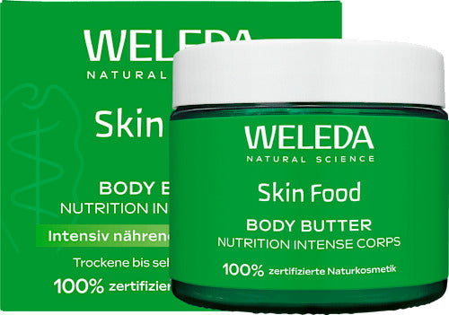 WELEDA Körperbutter Skin Food im Glastiegel, 150 ml