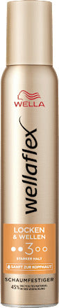 wellaflex Schaumfestiger Locken & Wellen, Starker Halt, 200 ml