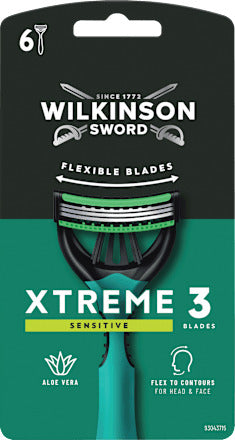 WILKINSON SWORD Einwegrasierer, Xtreme 3 Sensitive Comfort Flexible, 6 St