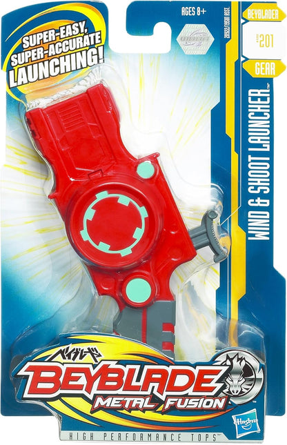 Hasbro Beyblade Metal Fusion Wind & Shoot Launcher, schnelles Startsystem, wind-up Mechanismus, mehr Power, individuell anpassbar, 20922 B201