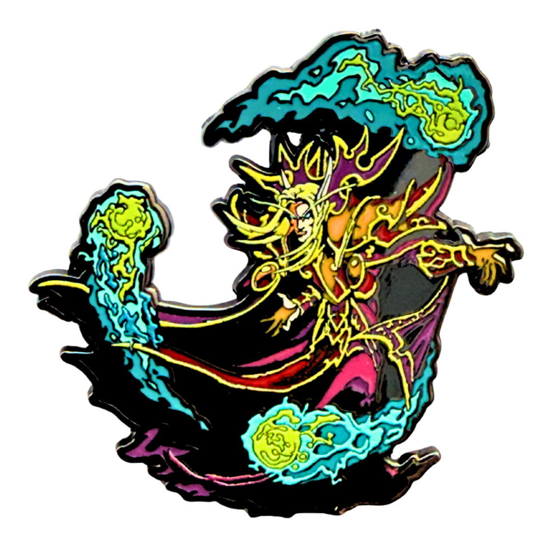 World of Warcraft Kael'Thas Sunstrider Emaille Pin – Offizieller Blizzard Anstecker – Burning Crusade Kanelf Magier Pin – WoW Sammlerobjekt – Kael'Thas Pin Collectible Accessoire