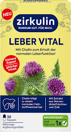 Zirkulin Leber Vital Kapseln 30 St, 26 g
